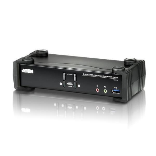 ATEN CS1922 KVMP Switch - Switch KVM / audio / USB - 2 x KVM / audio / USB - 1 utente locale - desktop